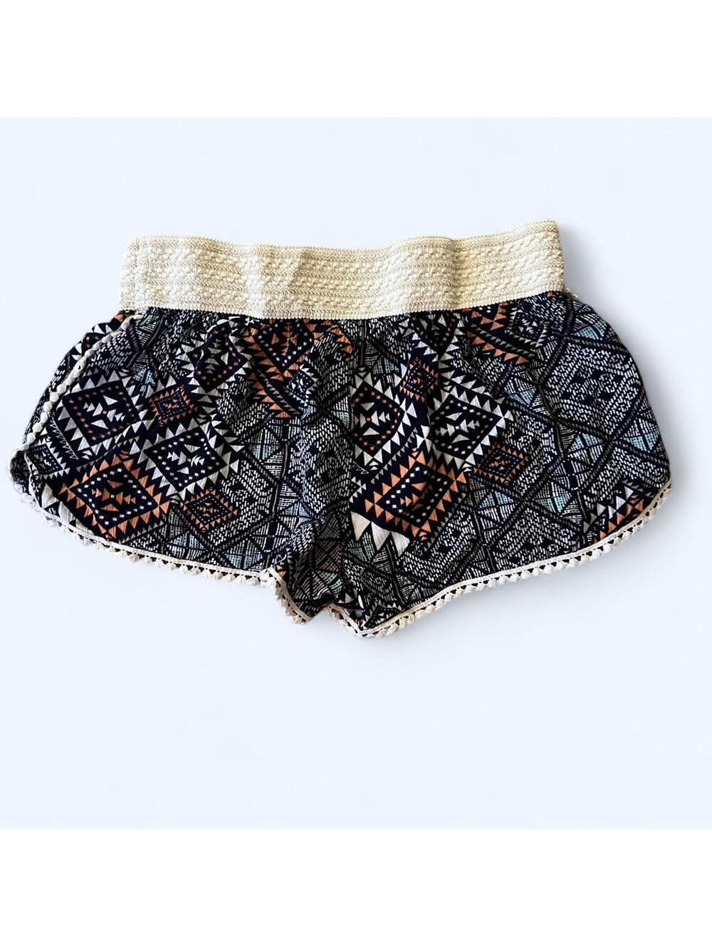 Boho Patterned Dolphin Shorts Cottagecore Festival Size Medium - Picture 6 of 6